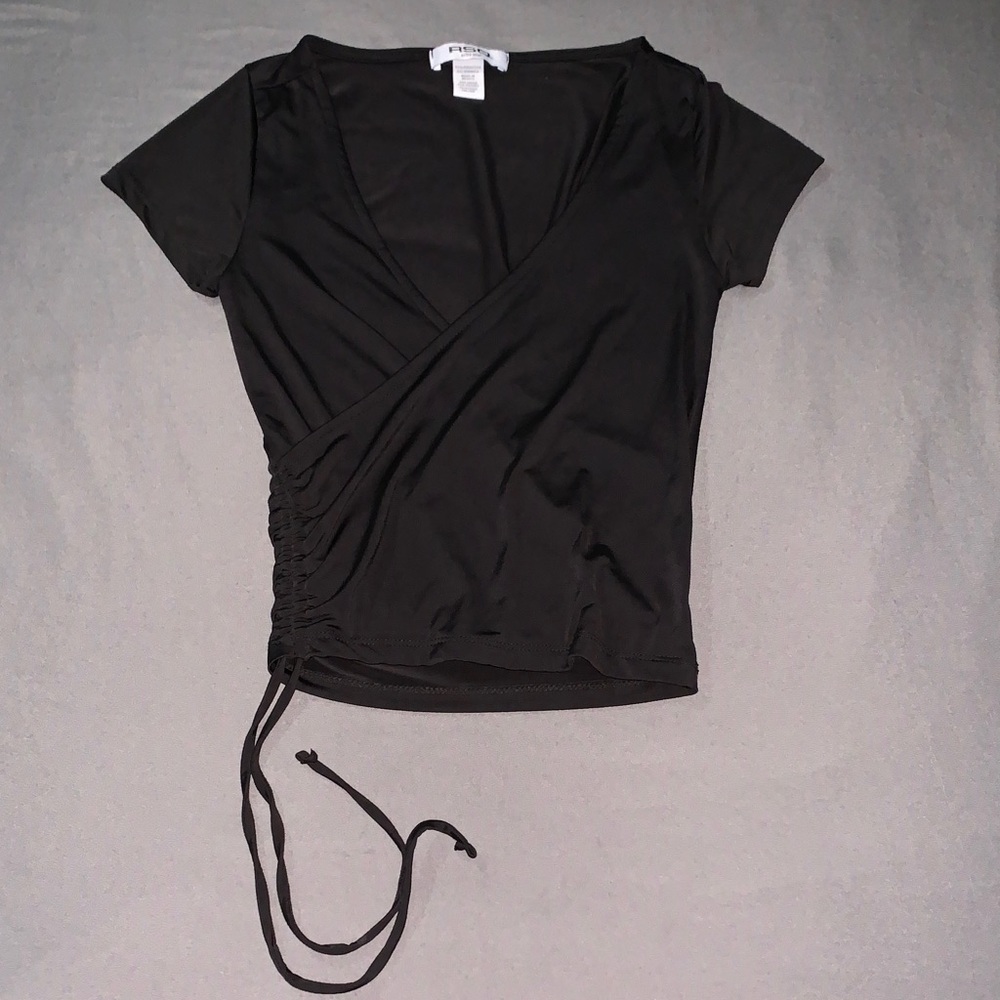 Black Wrap Top